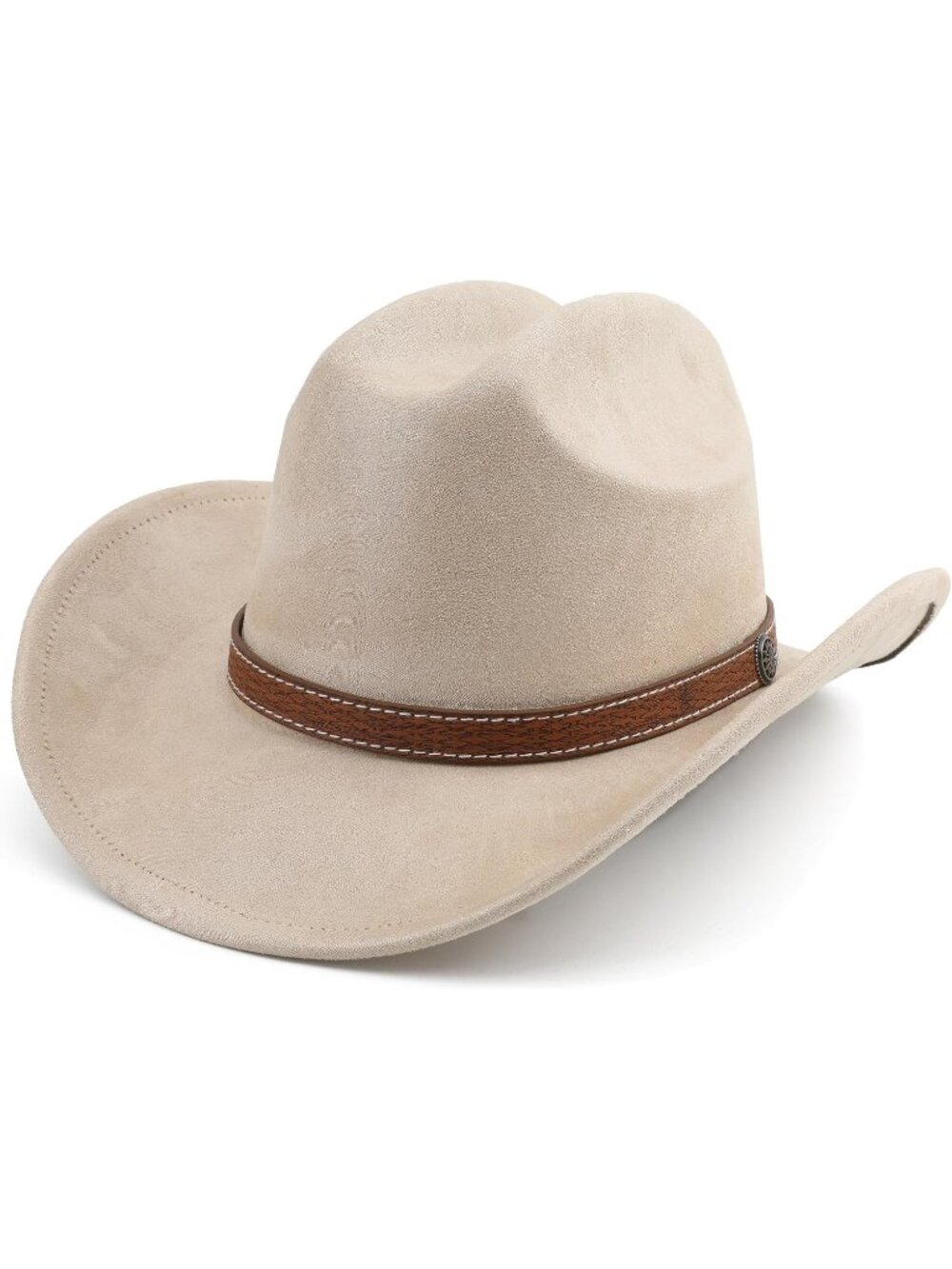 New Western Cowboy Hat for Women Men Small Short Wide Brim Beach
